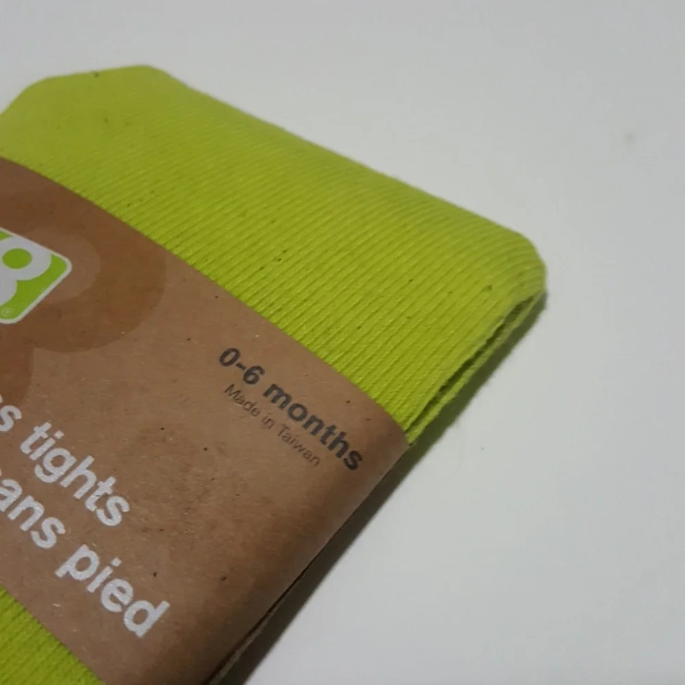 Crazy 8 Lime Green Footless Tights Size 0-6M